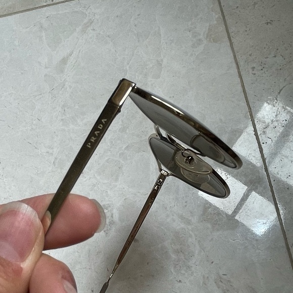 Prada for Women - SPR 62S ZVN-1C0 Gold Sunglasses - Picture 6 of 8